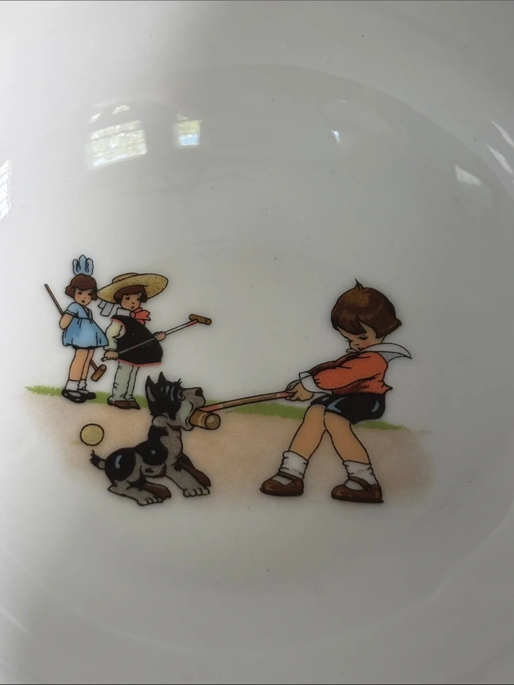 Vintage Pier 1 Imports Made in Germany 4pc Kids Dish Set Mugs Bowls Girlhoodcore